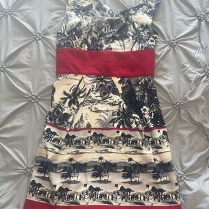 Black Halo Red and Black Dress